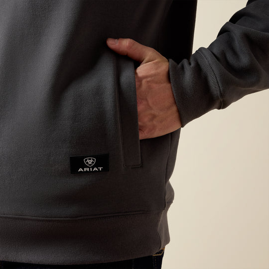 Men's Ariat Core 1/4 Zip Dark Shadow Sweatshirt - 10079647