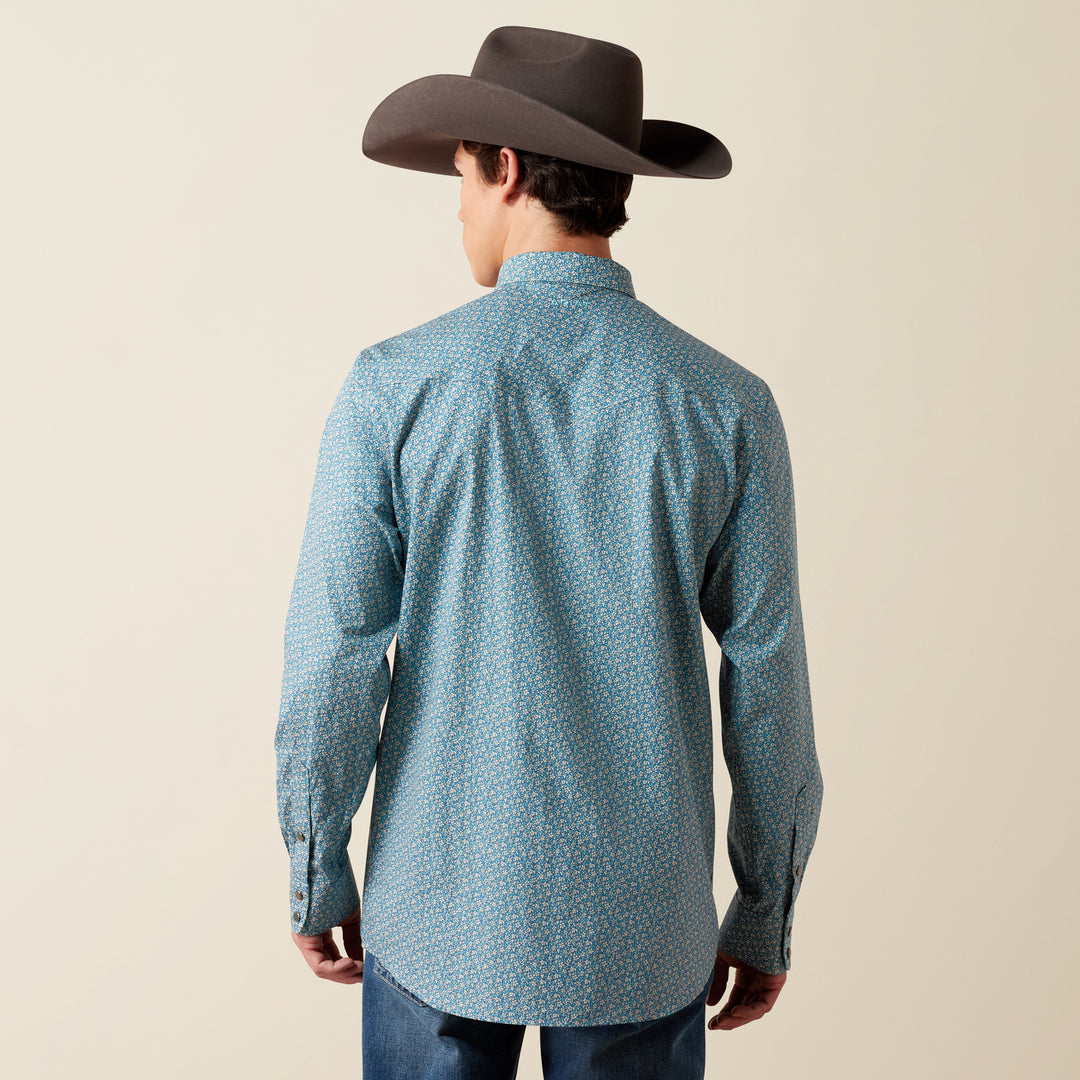 Men's Ariat Wrinkle Free Bram Fitted Snap Shirt - 10079659