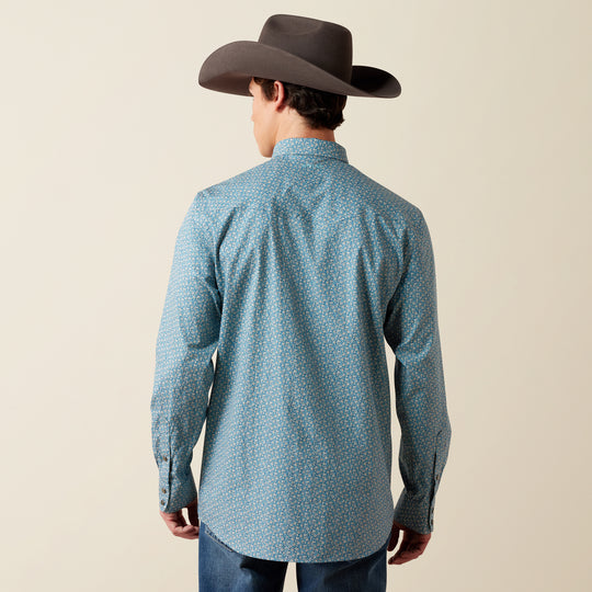 Men's Ariat Wrinkle Free Bram Fitted Snap Shirt - 10079659