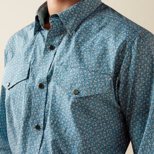 Men's Ariat Wrinkle Free Bram Fitted Snap Shirt - 10079659
