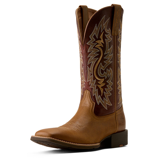 Men's Ariat Sport Colter Wide Square Toe Cowboy Boot Sorrel Crunch- 10080268