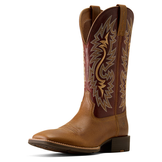 Men's Ariat Sport Colter Wide Square Toe Cowboy Boot Sorrel Crunch- 10080268
