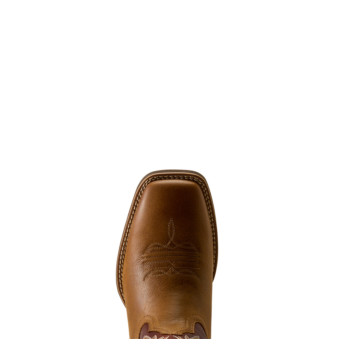 Men's Ariat Sport Colter Wide Square Toe Cowboy Boot Sorrel Crunch- 10080268