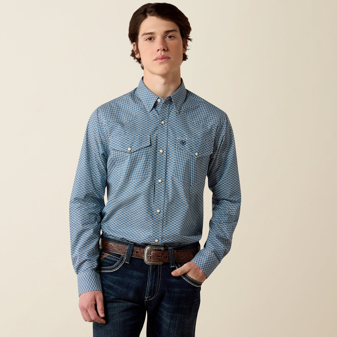 Men's Ariat Pheonix Fitted Snap Shirt - 10080597