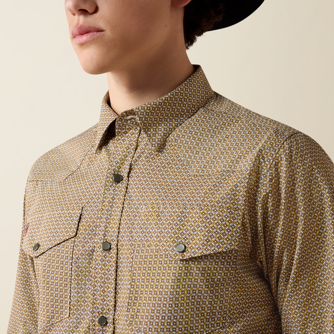 Men's Ariat Wrinkle Free Rip Classic Fit Snap Shirt - 10080698