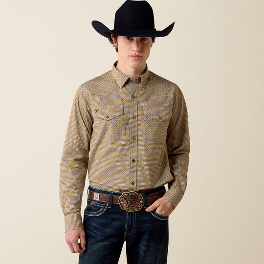Men's Ariat Wrinkle Free Rip Classic Fit Snap Shirt - 10080698