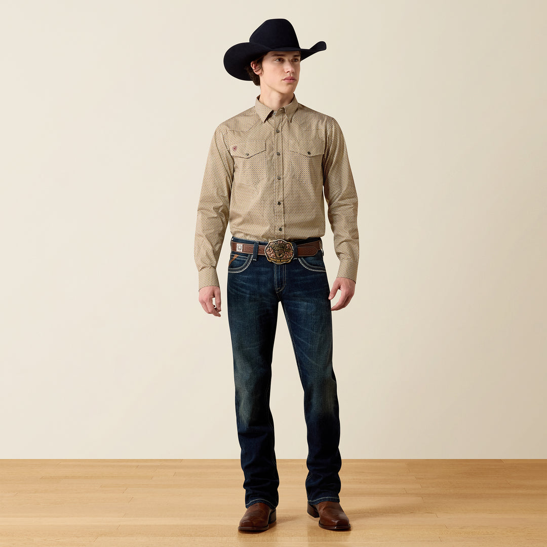 Men's Ariat Wrinkle Free Rip Classic Fit Snap Shirt - 10080698
