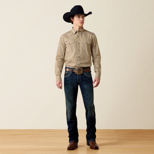 Men's Ariat Wrinkle Free Rip Classic Fit Snap Shirt - 10080698