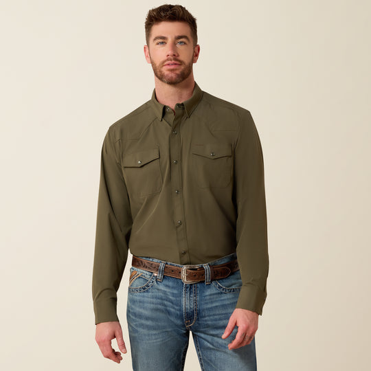 Men's Ariat FrontierTough VentTEK Western Classic Fit Snap Shirt - 10081921