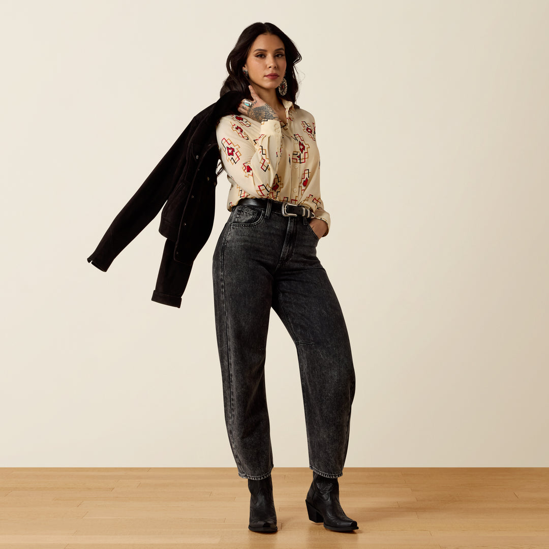 Ladies Ariat Homestyle Shirt - Mosaic Southwest - 10079276