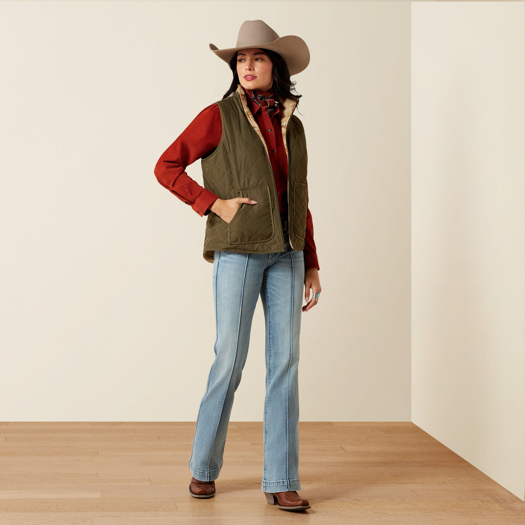 Ladies Ariat Dilon 2.0 Reversible Insulated Vest - 10079319