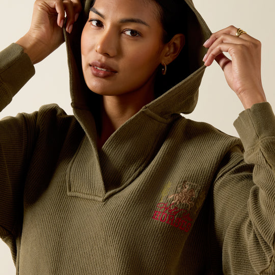 Ladies Ariat Valencia Hoodie - Ivy Green - 10079329