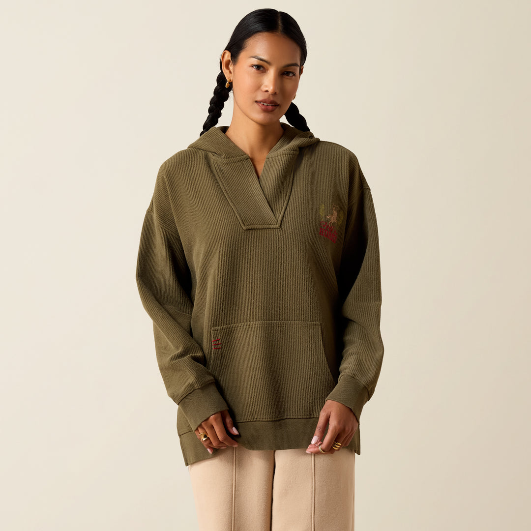 Ladies Ariat Valencia Hoodie - Ivy Green - 10079329
