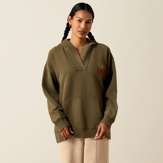 Ladies Ariat Valencia Hoodie - Ivy Green - 10079329