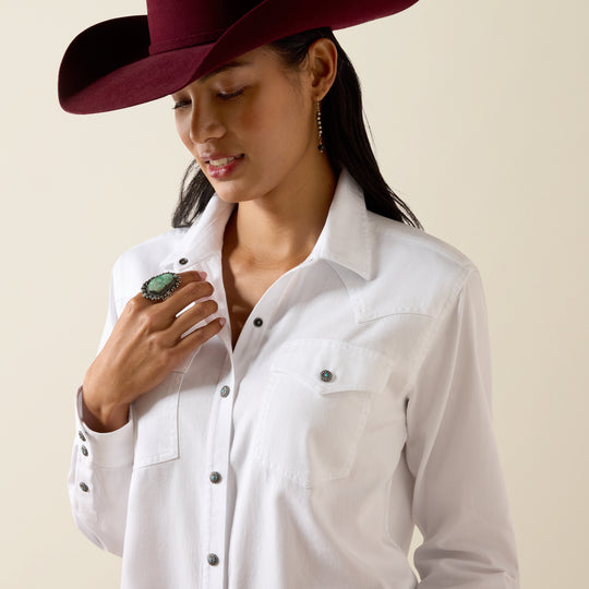 Ladies Ariat Silver Horizon Western Snap Shirt - 10079428
