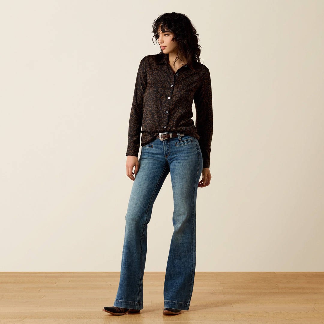 Ladies Ariat Homestyle Shirt - Boot Scootin' - 10079527