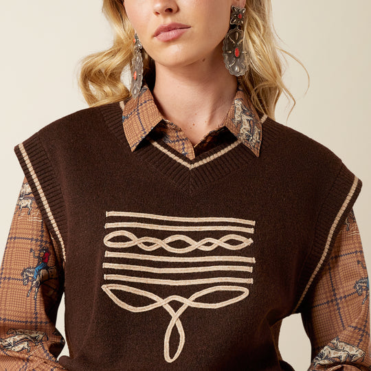 Ladies Ariat Wichita Sweater Vest - 10079634