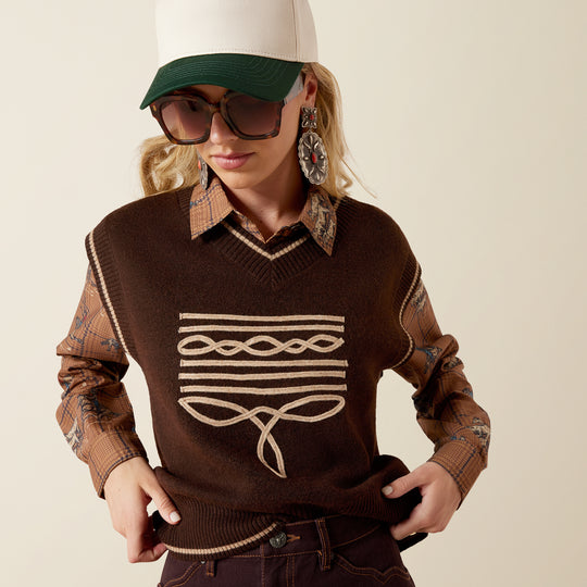 Ladies Ariat Wichita Sweater Vest - 10079634