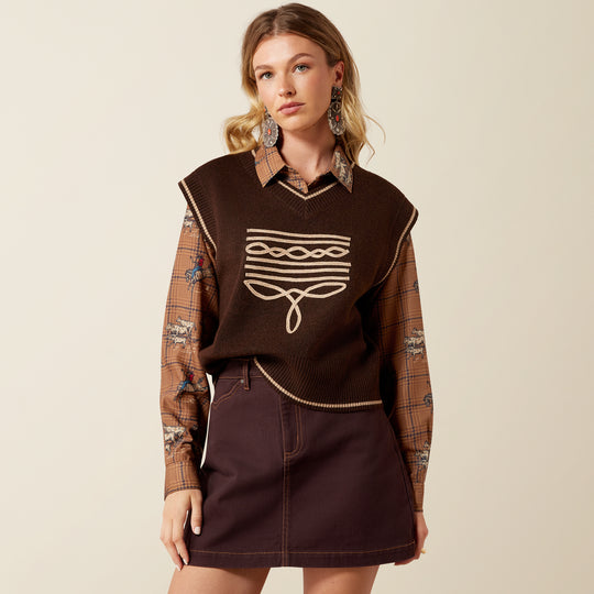 Ladies Ariat Wichita Sweater Vest - 10079634