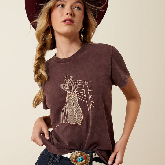 Ladies Ariat Rebel With A Cause T-Shirt - 10079672