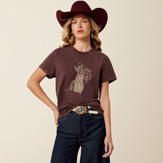 Ladies Ariat Rebel With A Cause T-Shirt - 10079672