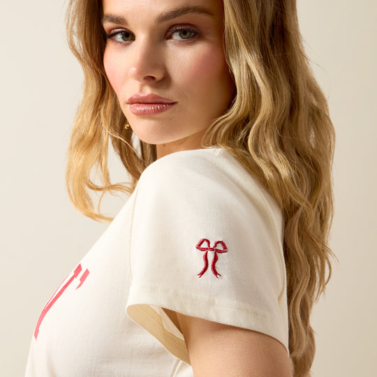 Ladies Ariat Sporty Short Sleeve Red Darlin' T-Shirt - 10079904