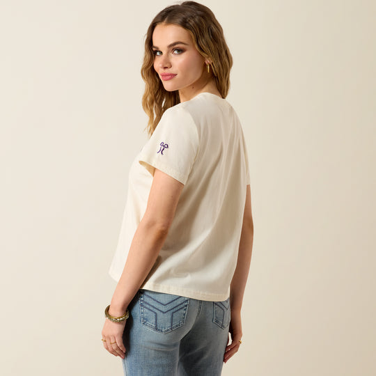 Ladies Ariat Sporty Short Sleeve Purple Darlin T-Shirt - 10079906