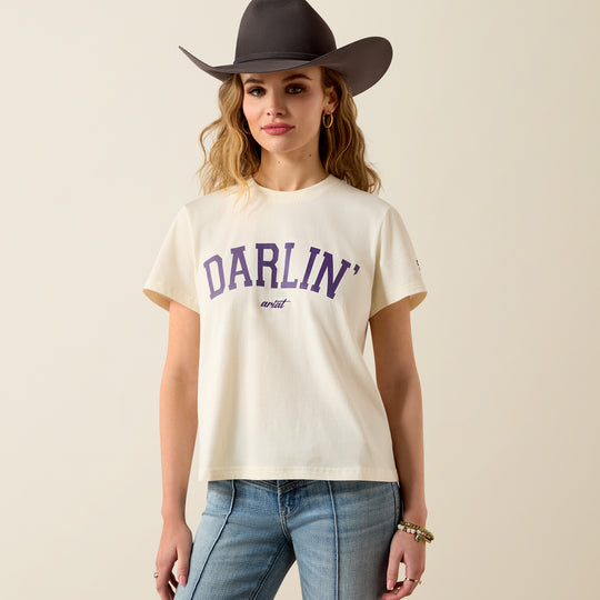 Ladies Ariat Sporty Short Sleeve Purple Darlin T-Shirt - 10079906