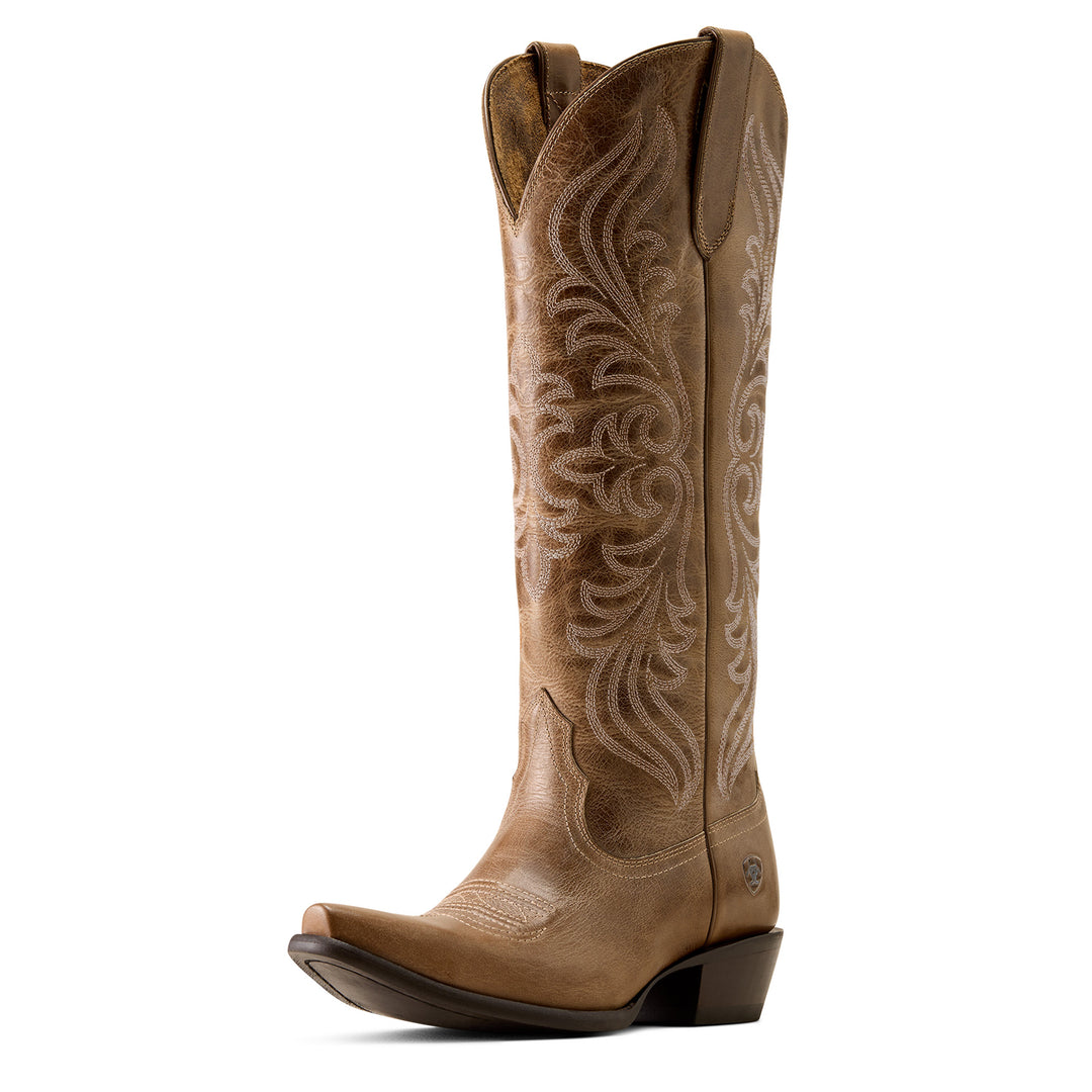 Women's Arait Calera X Toe Western Boot Waxed Taupe - 10080314