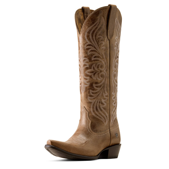 Women's Arait Calera X Toe Western Boot Waxed Taupe - 10080314