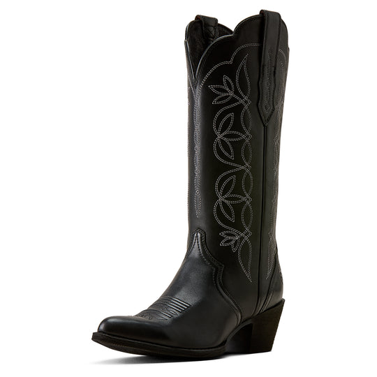 Women's Arait Heritage Blossom J Toe Western Boot Supple Black - 10080317