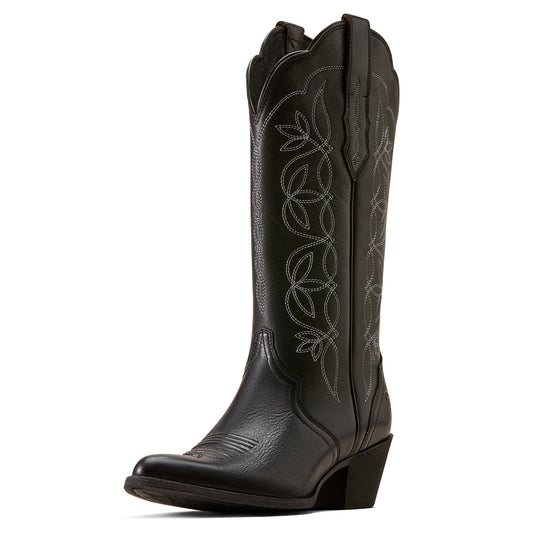 Women's Arait Heritage Blossom J Toe Western Boot Supple Black - 10080317