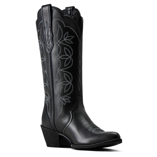 Women's Arait Heritage Blossom J Toe Western Boot Supple Black - 10080317