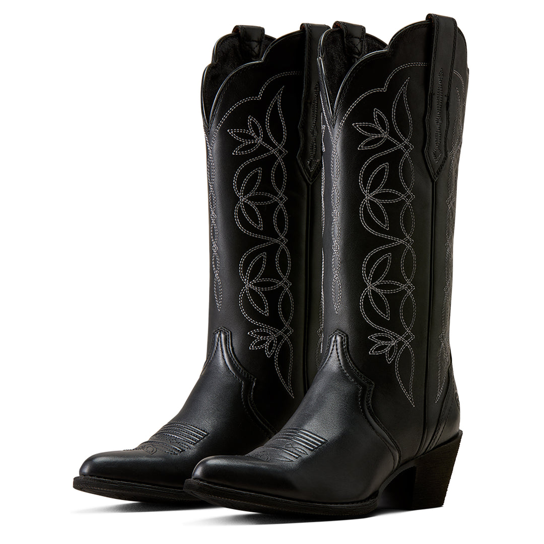 Women's Arait Heritage Blossom J Toe Western Boot Supple Black - 10080317