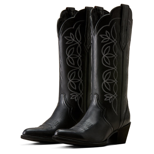 Women's Arait Heritage Blossom J Toe Western Boot Supple Black - 10080317