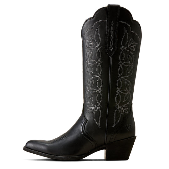 Women's Arait Heritage Blossom J Toe Western Boot Supple Black - 10080317
