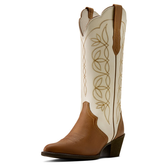 Women's Arait Heritage Blossom J Toe Western Boot Wheat Brown - 10080319
