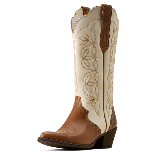 Women's Arait Heritage Blossom J Toe Western Boot Wheat Brown - 10080319