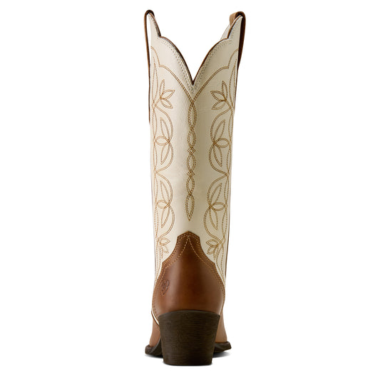 Women's Arait Heritage Blossom J Toe Western Boot Wheat Brown - 10080319