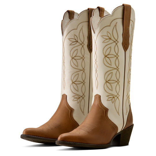 Women's Arait Heritage Blossom J Toe Western Boot Wheat Brown - 10080319