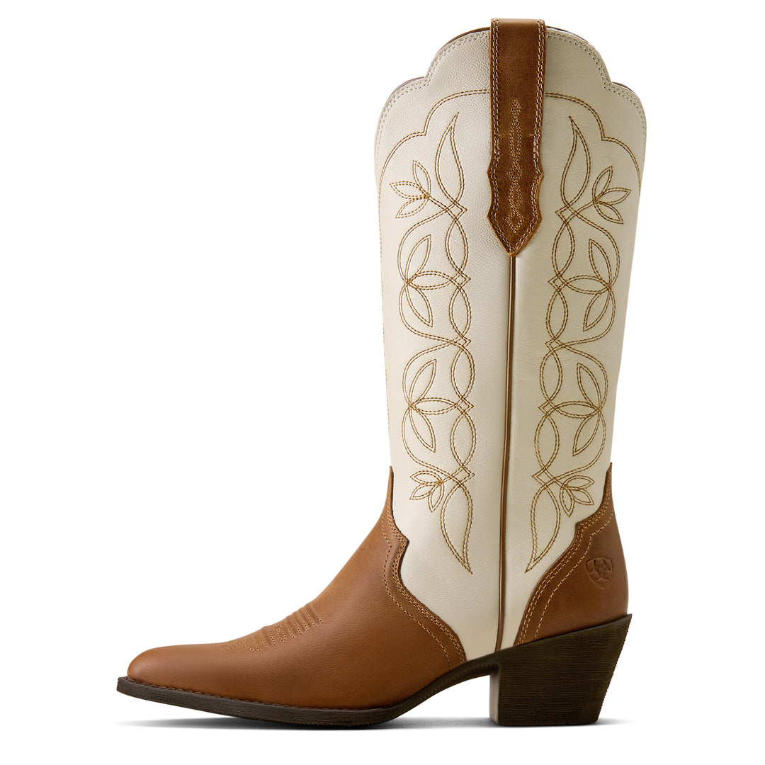 Women's Arait Heritage Blossom J Toe Western Boot Wheat Brown - 10080319