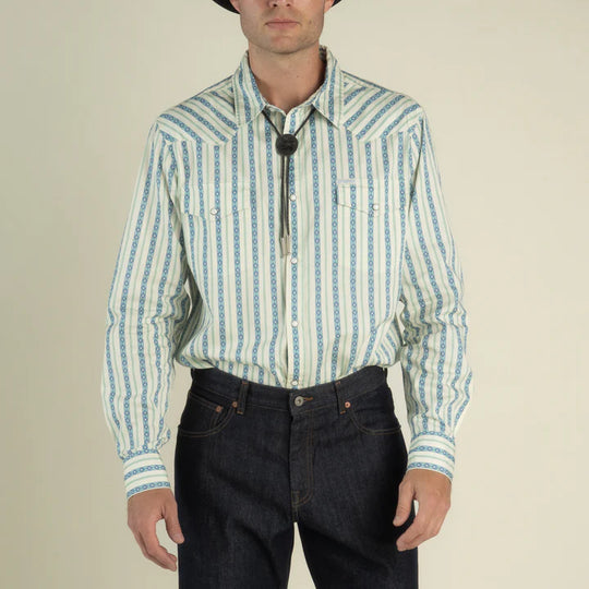 Men's Sendero Provisions Co. Wyatt Pearl Snap Long Sleeve Southwest Stripe Shirt