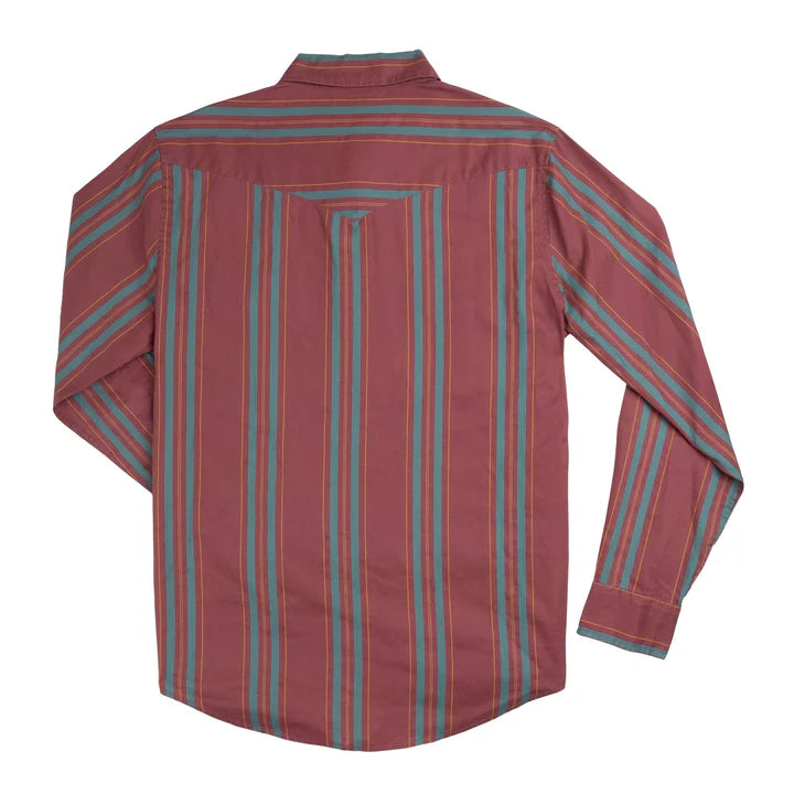 Men's Sendero Provisions Co. Wyatt Pearl Snap Long Sleeve Miles City Strip Shirt
