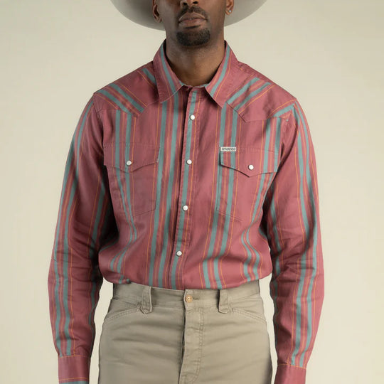 Men's Sendero Provisions Co. Wyatt Pearl Snap Long Sleeve Miles City Strip Shirt