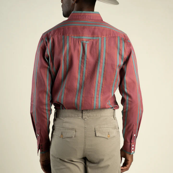 Men's Sendero Provisions Co. Wyatt Pearl Snap Long Sleeve Miles City Strip Shirt