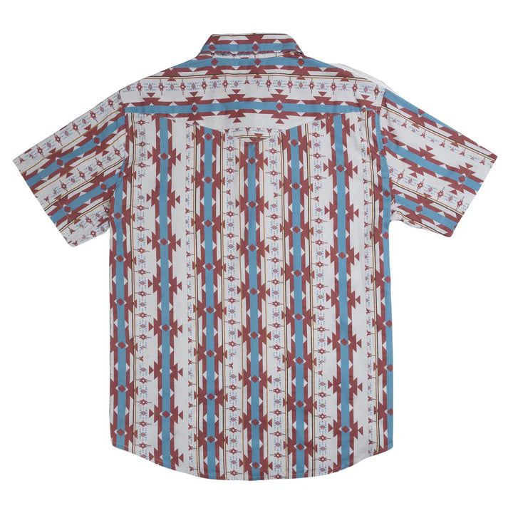 Sendero Provisions Co. The Wyatt Pearl Snap Short Sleeve Cienega Stripe Shirt