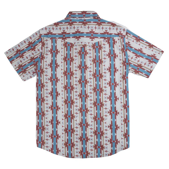 Sendero Provisions Co. The Wyatt Pearl Snap Short Sleeve Cienega Stripe Shirt