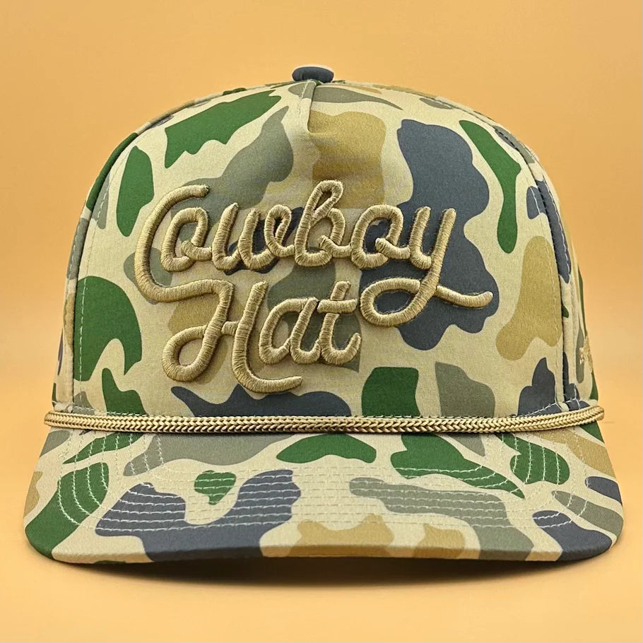 Cowboy Revolution DUCK CAMO “COWBOY HAT” - COWBOY REVOLUTION 5-PANEL TRUCKER HAT
