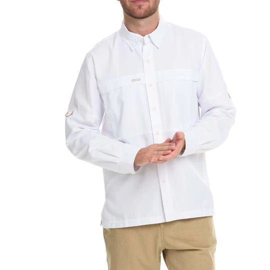 Men's GameGuard White Explorer Long Sleeve Shirt