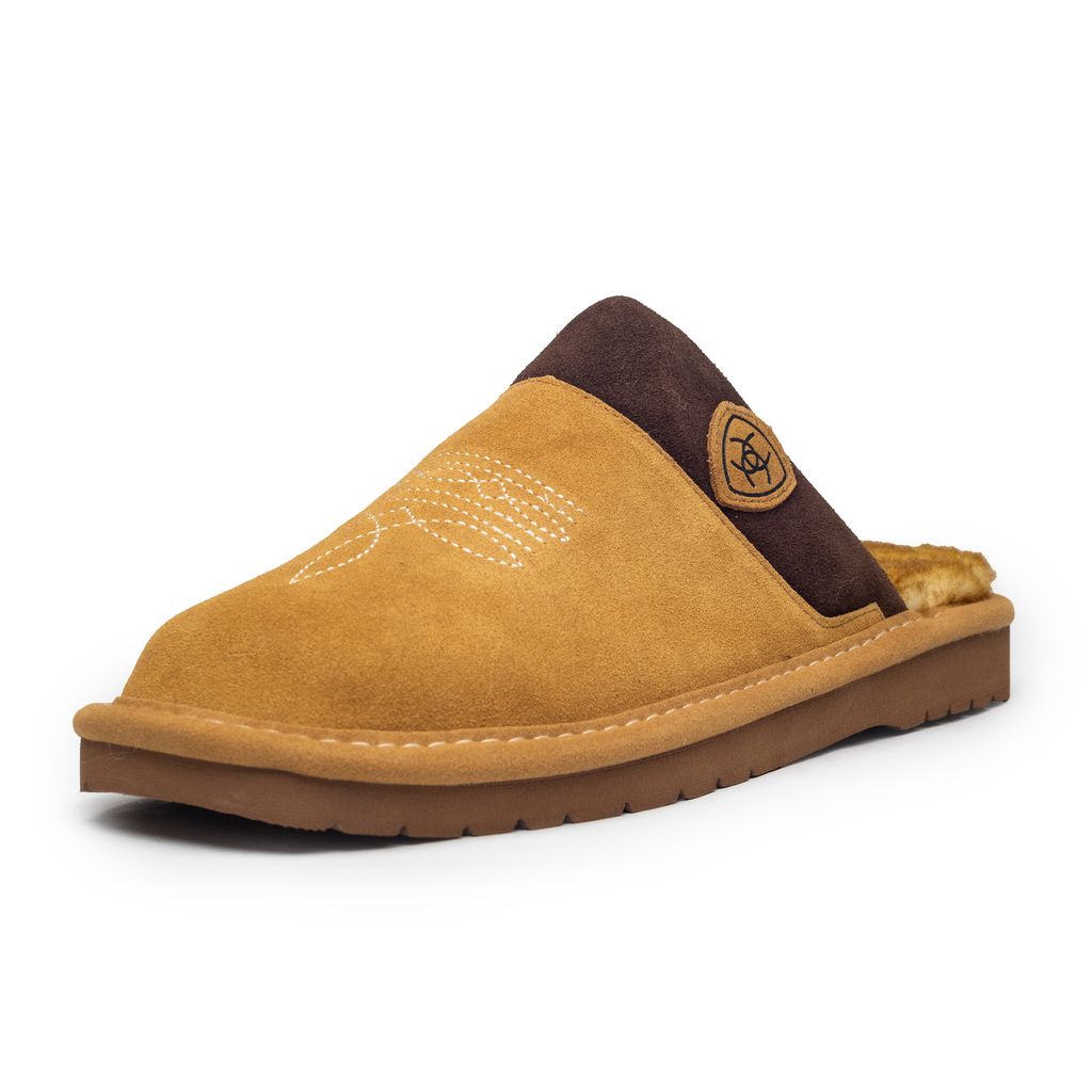 Men's Ariat Chestnut Silversmith Square Toe Slipper - AR2842-200